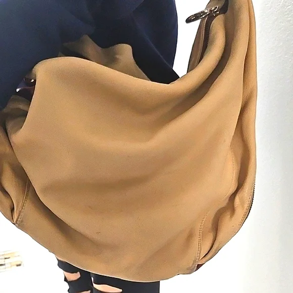 Marino Orlandi Brown and Tan Leather  Shoulder Bag Made In Italy. - Picture 5 of 14